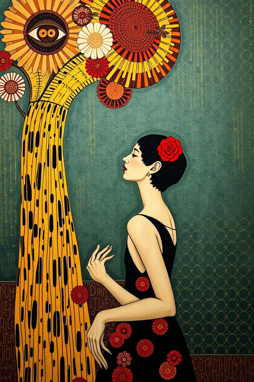 The I do not care club; Surreal Pop-Art inspired by Gustav Klimt