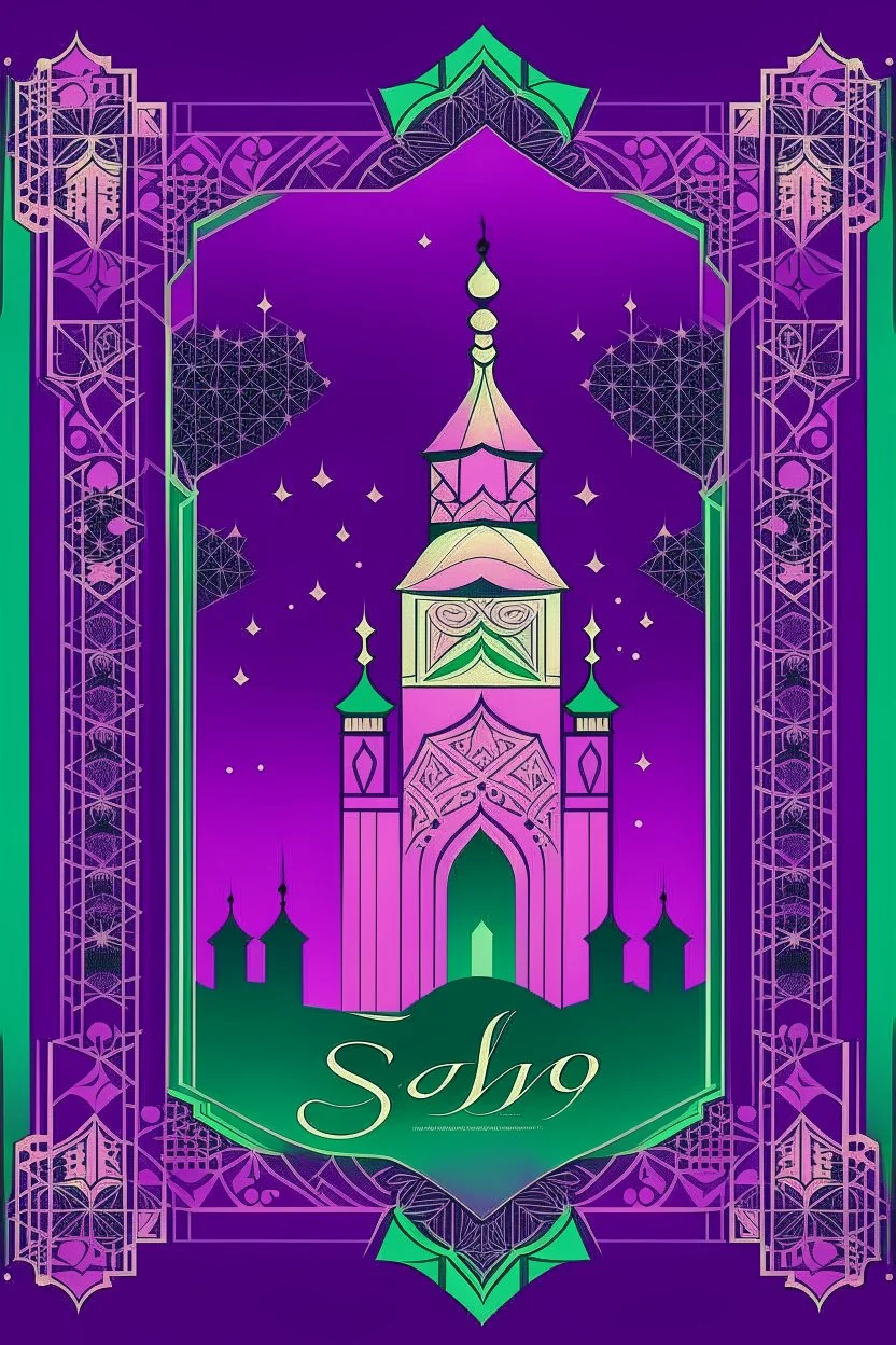 Saudi National Day SDO Patterned Purple Background