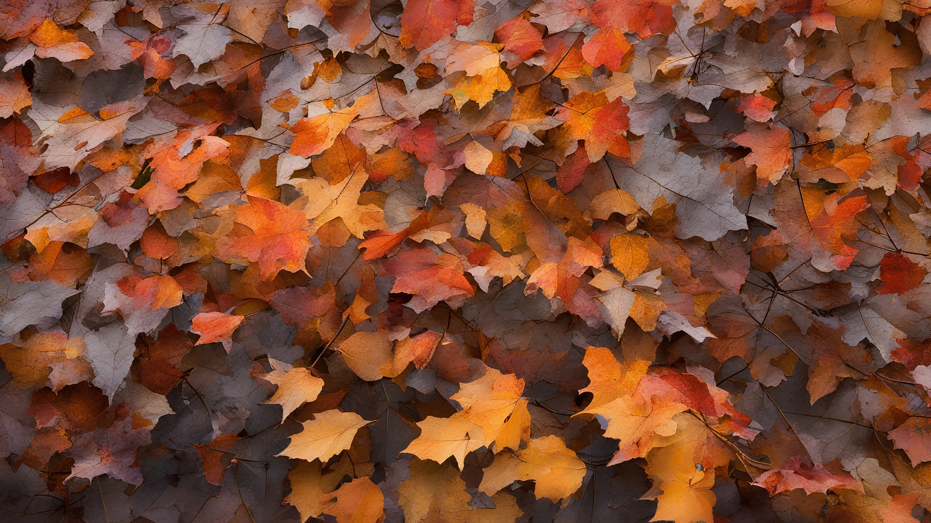 late autumn leaves