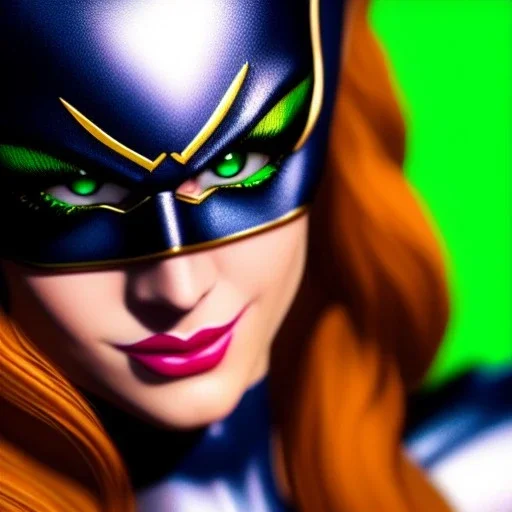 ultra detailed fullbody portrait of beautiful busty Batgirl DC Universe, wearing skintight costume, extremely detailed digital painting, intrincate, extremely detailed smiling face,crystal clear Big Green eyes, in the style of adam hughes , mystical colors , perfectly centered image, perfect composition, rim light, beautiful lighting,8k, stunning scene, raytracing