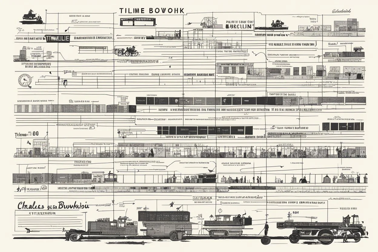 timeline illustration by Charles Bukowski of timeline illustration of timeline illustration of timeline illustration of timeline illustration of