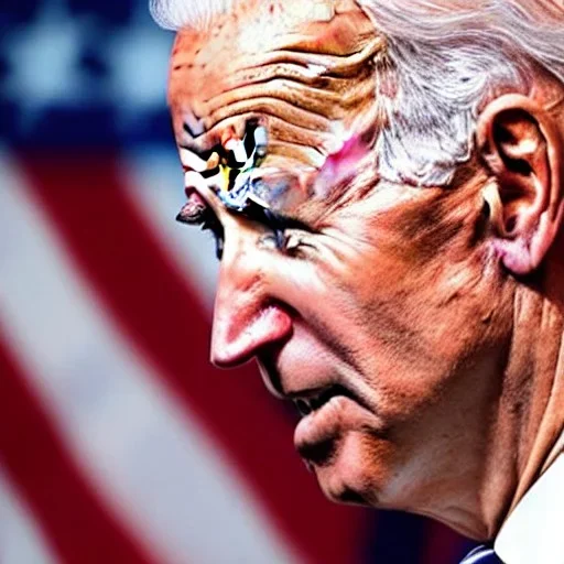 Joe Biden sniffing