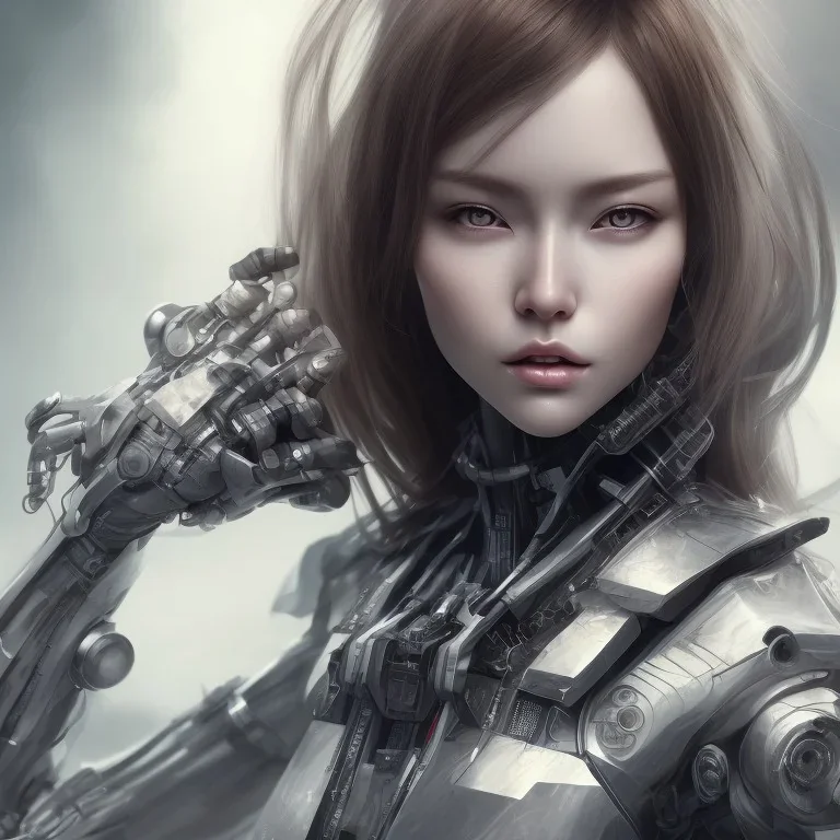 portrait,perfect face hitomi tanaka, robot,realistic, intriacte detail, sci-fi fantasy style, volumetric lighting, particales,highly detailed,cinamatic, deep colours,8k