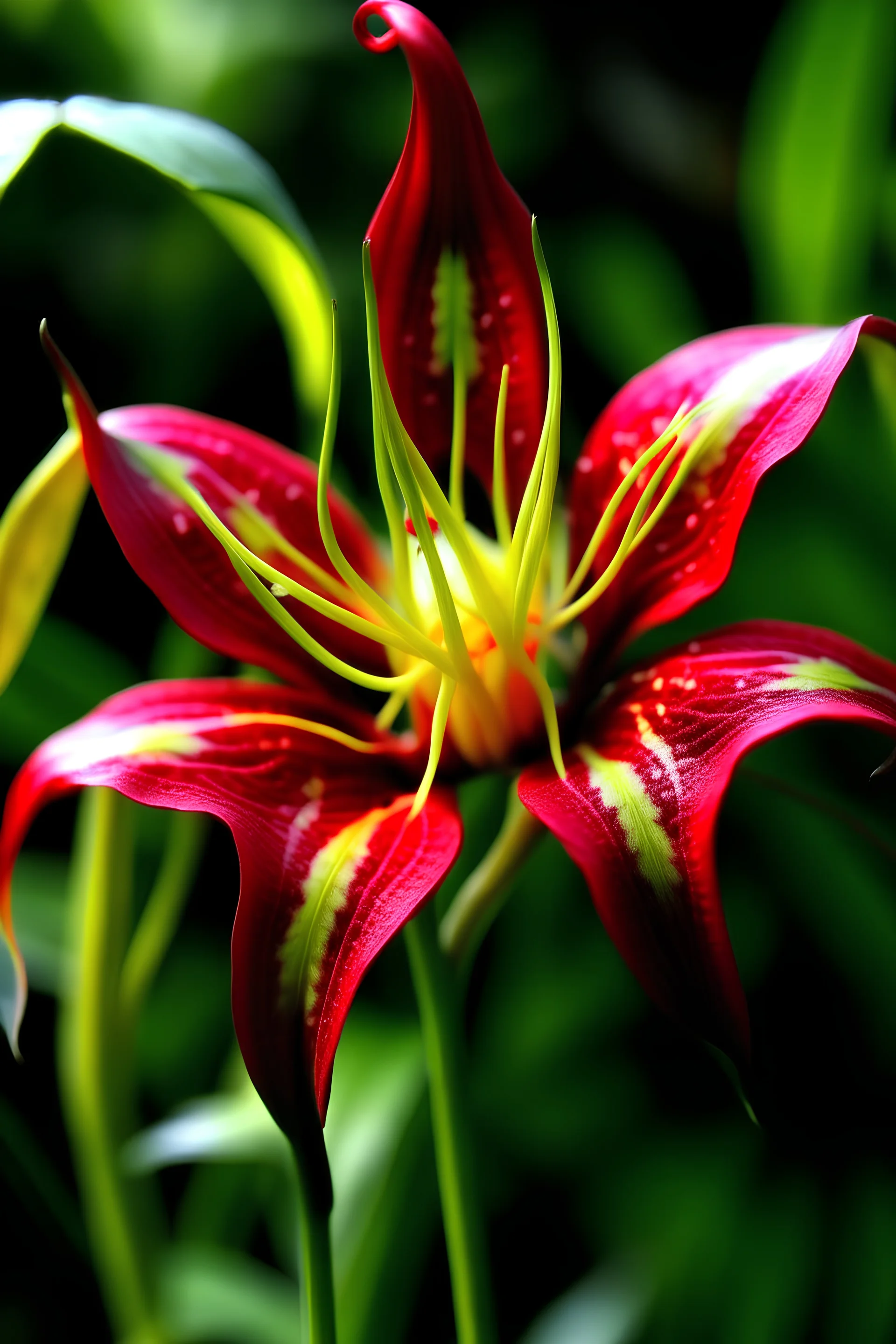 Gloriosa flower