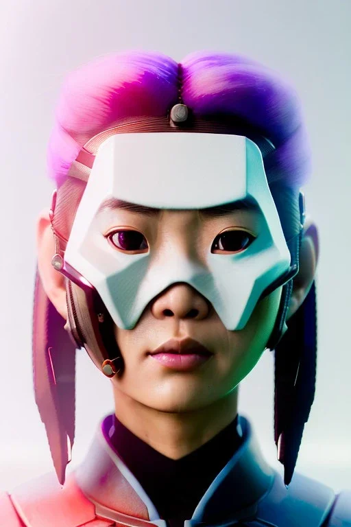 portrait, Asian cyborg woman, samurai warrior :: symmetry photography, cyberpunk style, cyborg eyes, pink hair :: wires connect, perfect eyes, samurai helmet, tiger mask, black samurai army, katana, ghost in the shell, pink, white, black, glow eyes, cinematic, Ultra realistic, dark scene, soft color, highly detailed, unreal engine 5, RTX, ultra detail, 3d, finely drawn, high definition.