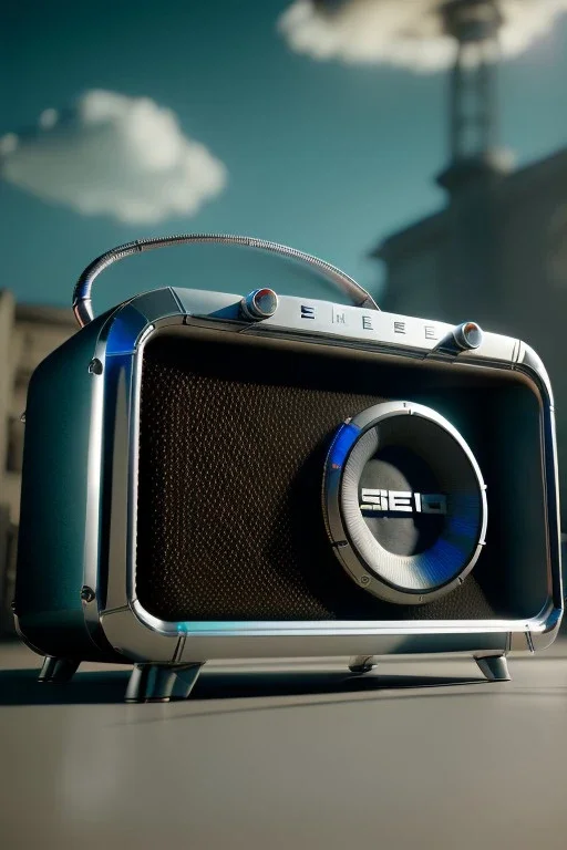 Radio, design by smeg, cinematic, Ultra realistic, photo studio, soft color, highly detailed, unreal engine 5, RTX, ultra detail, 3d, finely drawn, high definition.