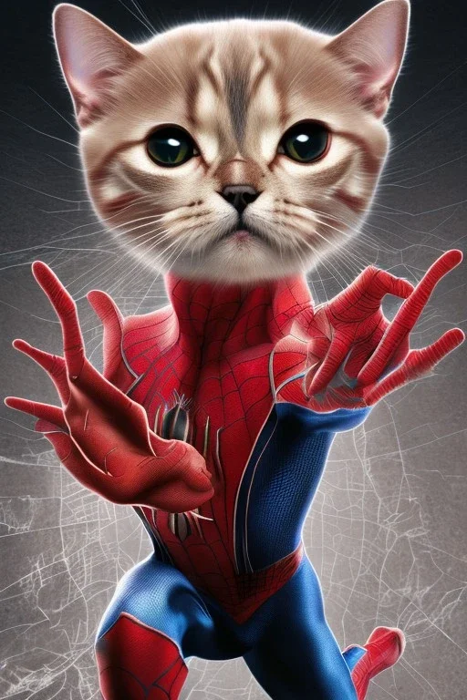 A cat is Spiderman