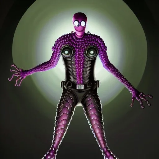 ultra detailed fullbody portrait of Doctor Octopus villain , extremely detailed digital painting, extremely detailed face,crystal clear eyes, in the style of robert e howard and pablo oliveira and Ken Kelley and Keith Parkinson ,mystical colors,perfectly centered image, perfect composition, rim light, beautiful lighting,8k, stunning scene, raytracing