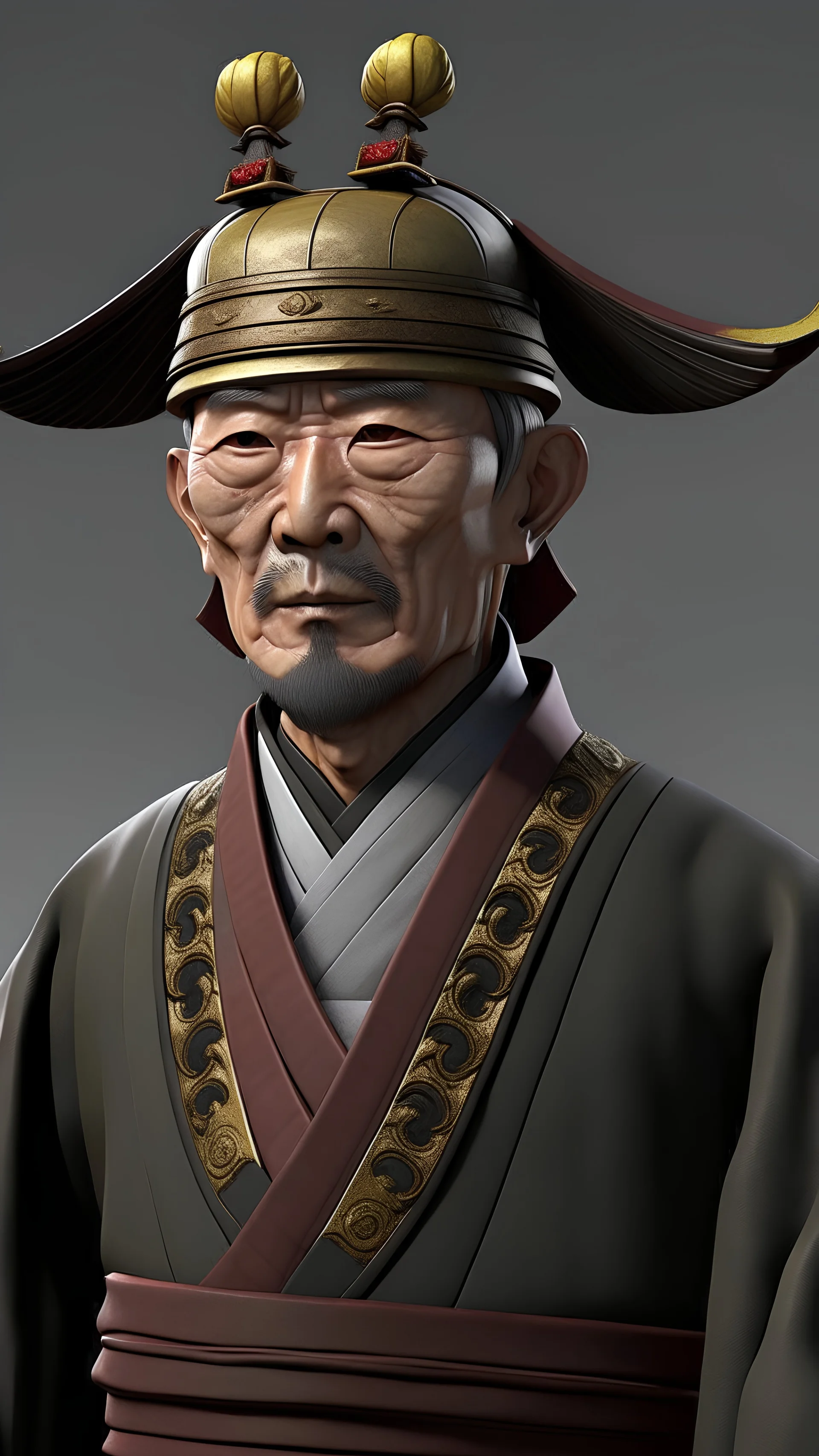 Korea, Goryeo Dynasty, General, Kang Gam-chan, Strictly, Goryeo Commander-in-Chief, Goryeo General, High Quality, Realistic, Old Man, Goryeo War, 3d,