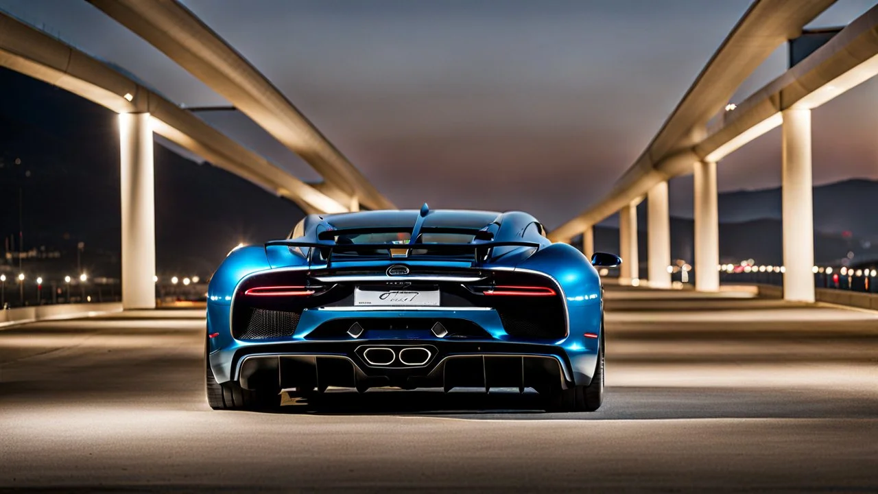 Bugatti chiron, REAR view