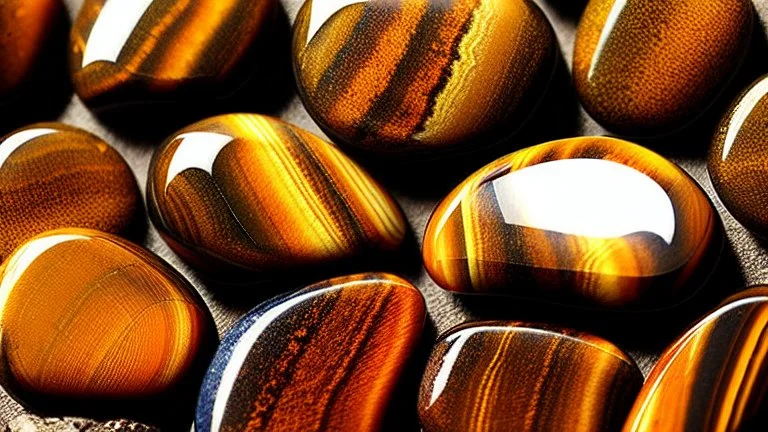 tiger eye stone realistic photo details colours shadows background gradients