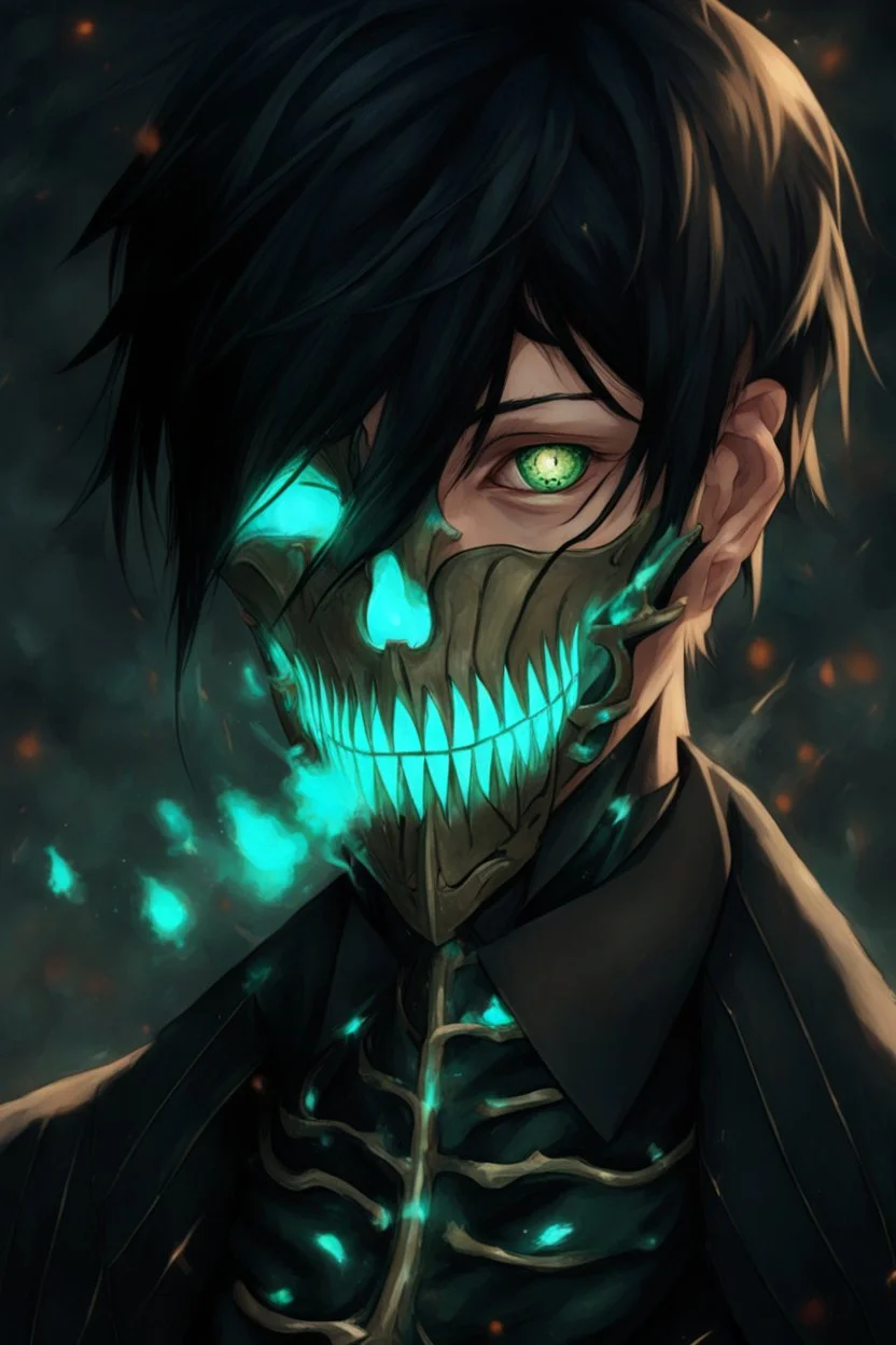 fantasy art, male, young elf, noble, mask, pale skin color