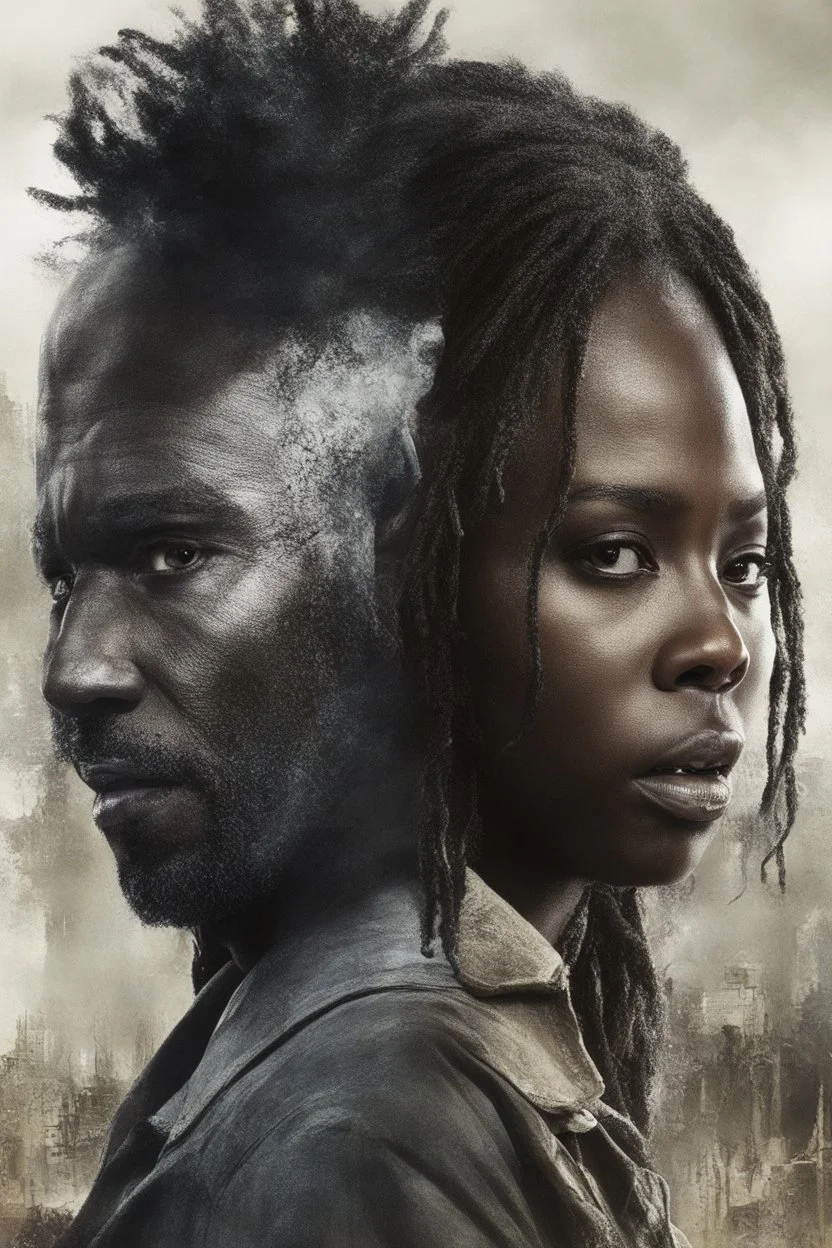 the Walking Dead - The Ones Who Live Rick and Michonne movie Poster