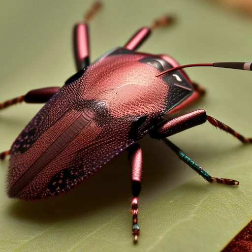 a man-faced_stink_bug, Catacanthus_incarnatus macro HDR photo