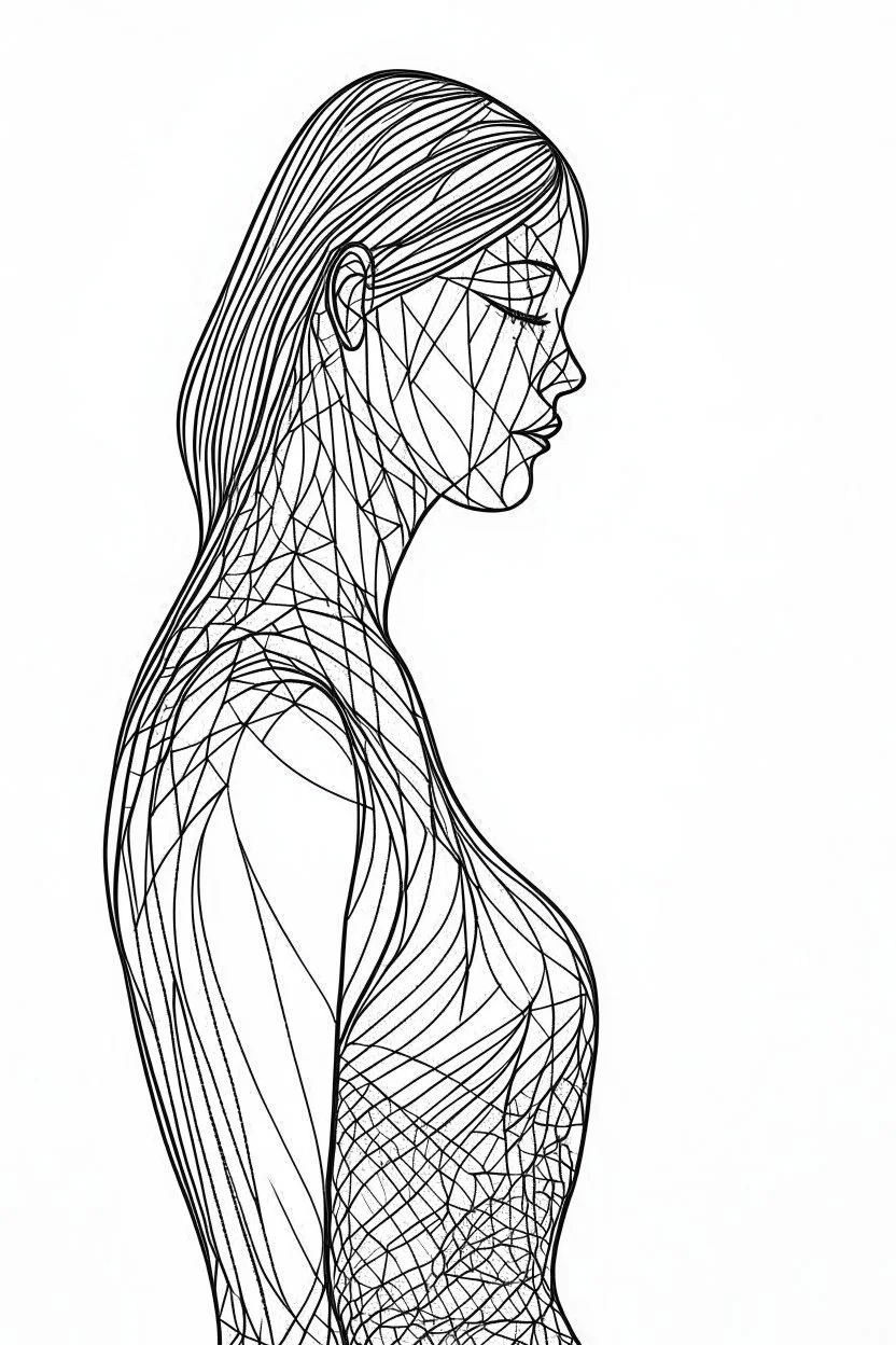 Outline of female body