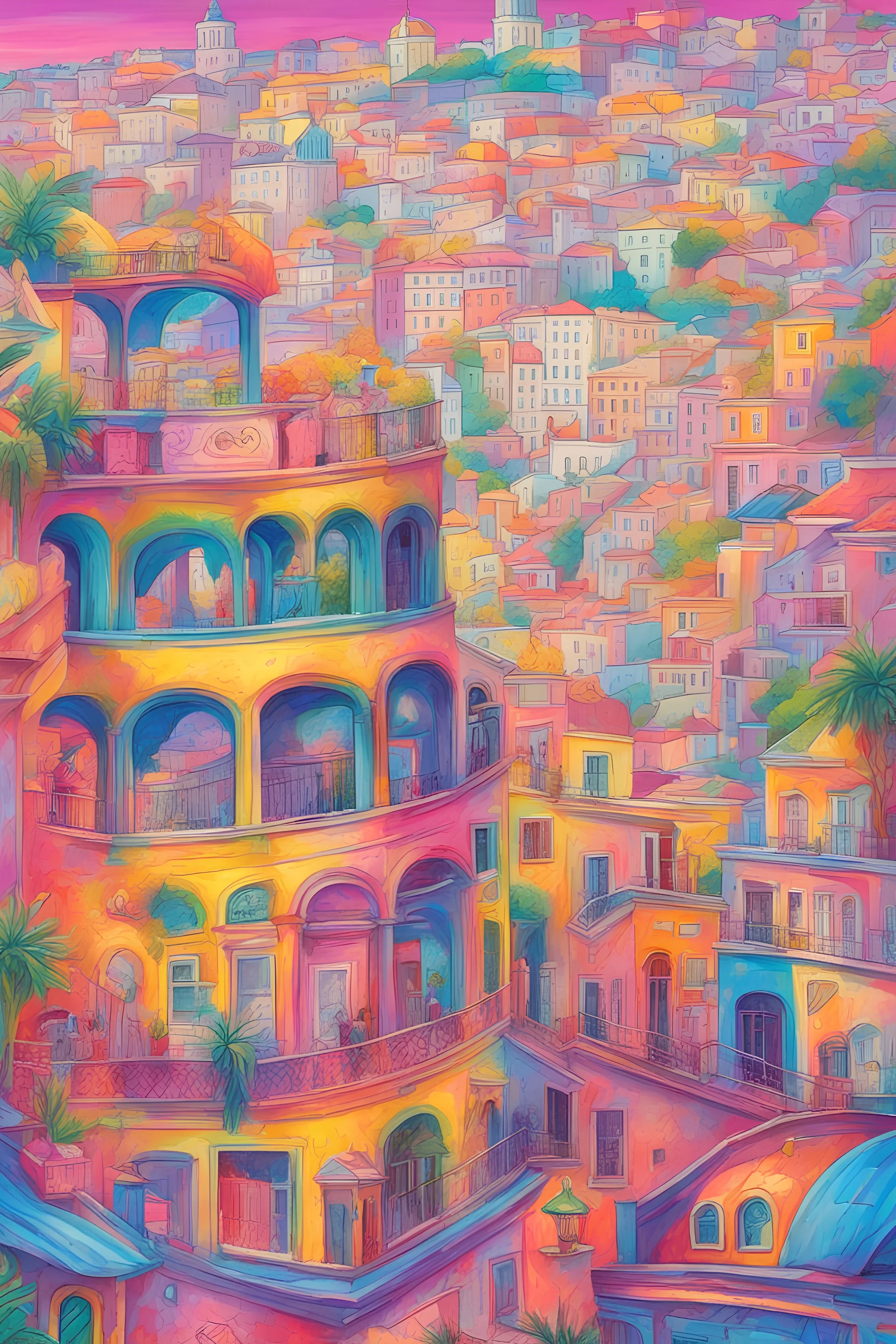 Lisbon city, Lisa Frank style