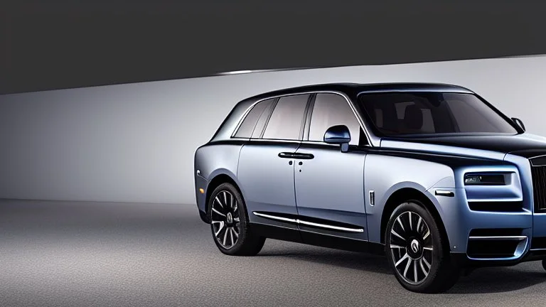 Black Luxury Rolls Royce Cullinan 3D Max Render, Photorealistic, 4K, Ultra Detailed,