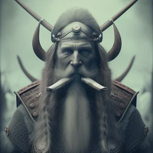 an old viking sitting on a zombie horse, scary, steam punk, realistic, made in octane, cinematic, ultra-realistic, extremely detailed octane rendering, 8K, VRAY Super Real ar 2:3, dof photorealistic futuristic 50mm lens hard lighting dark gray tintype photograph, realistic lighting, sepia color