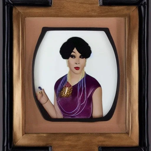 framed Portrait of Nina Dominic, also known as Tammy Gun, is a wise woman and member of the Celestial Order of Hathor in the 1920s nina is beautiful and powerful