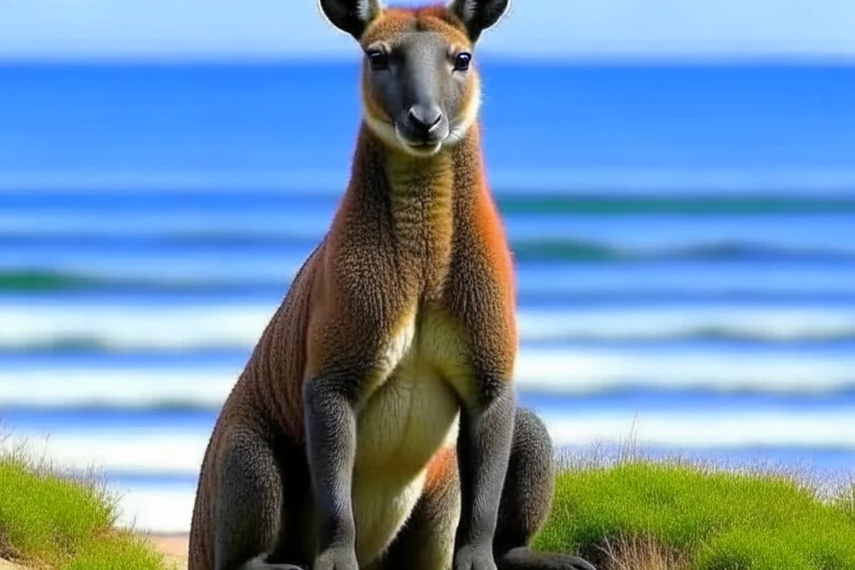 animal hybrid of "kangaroo" and "sea lion"