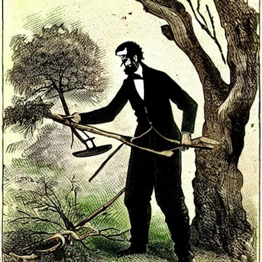 abraham lincoln chopping cherry tree