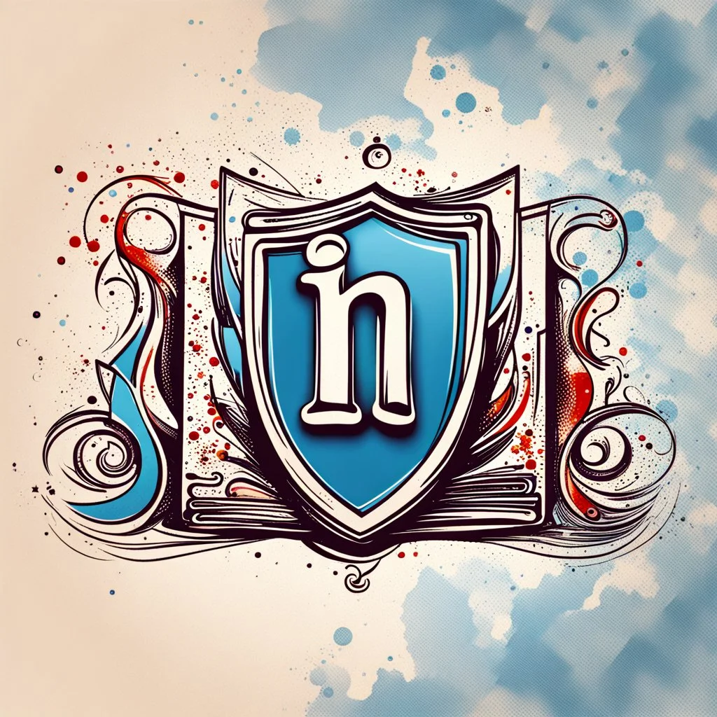 Artistic logo of LinkedIn