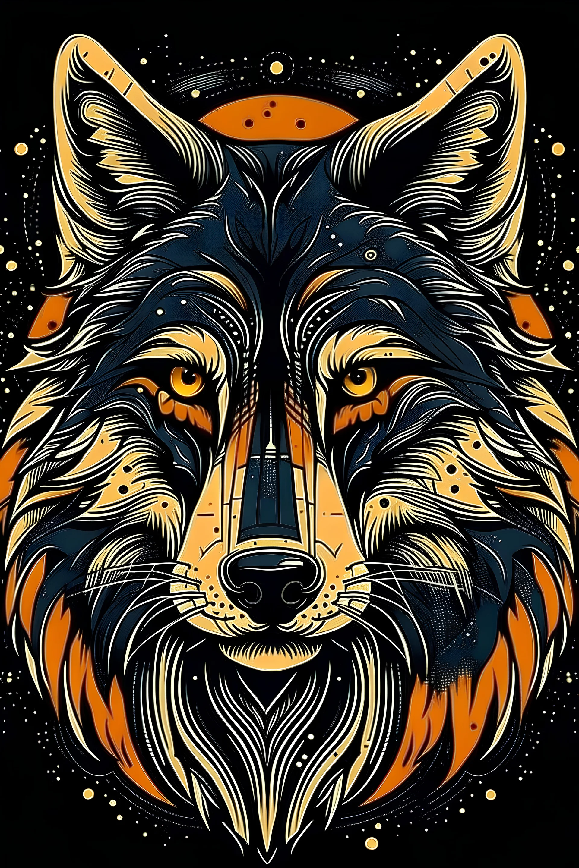 Discover the Perfect animal vector art wolf, Front Cover Design logo.