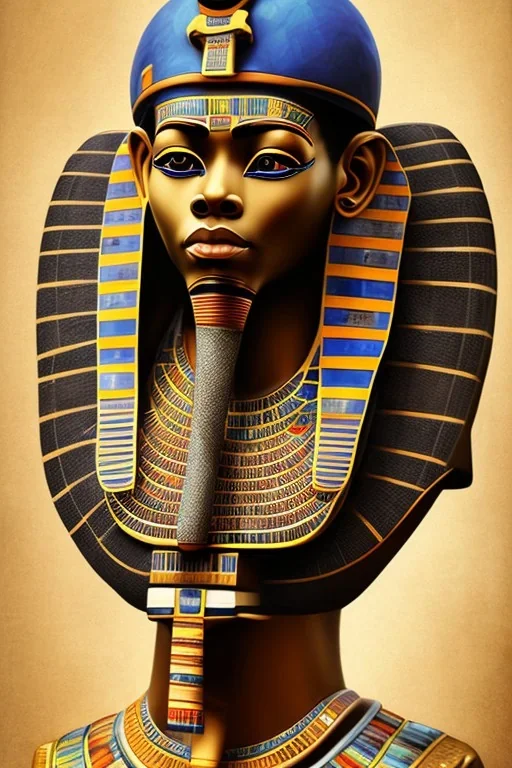 african portrait, ancient egypt, zulu, scaffolding, high detail