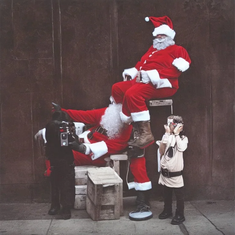 santa, 35mm film, banksy