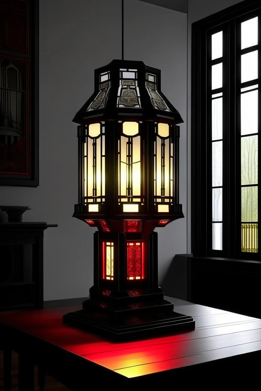 gaming table lamp inspired by palace, modern design,