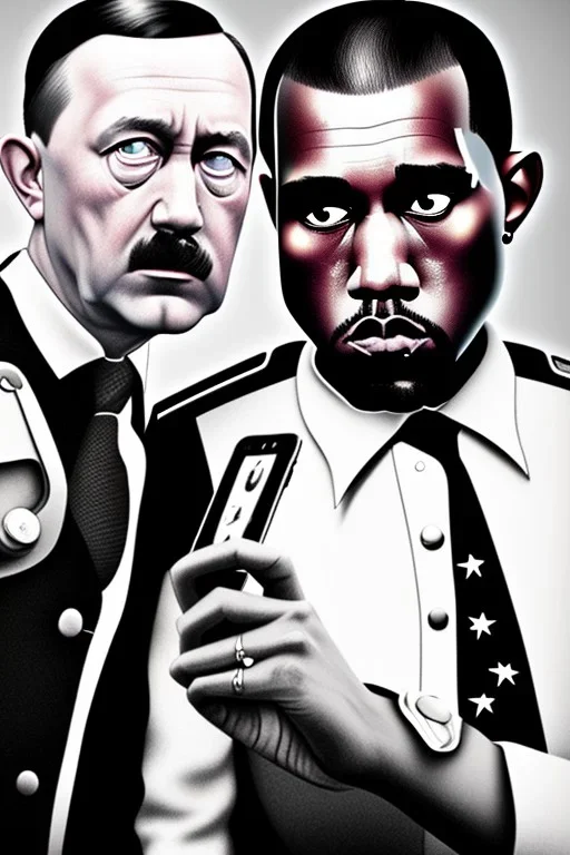 Hitler and Kanye West take a selfie together