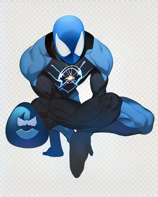 spider-man as DC blue lantern