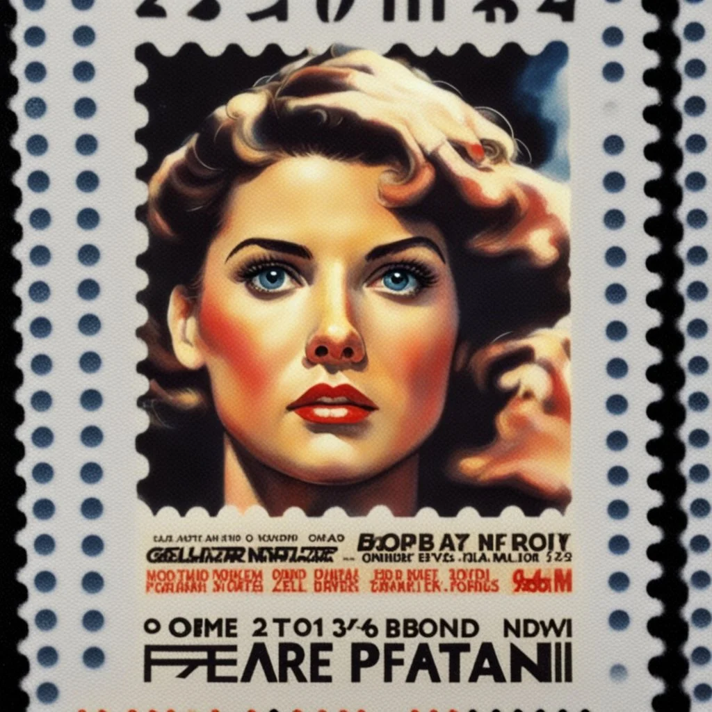 A movie poster can also be a postage stamp