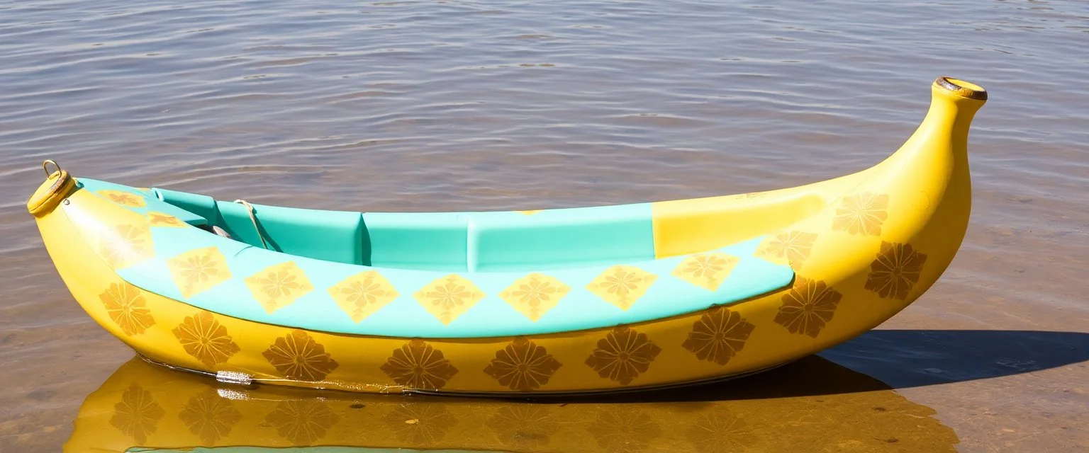 aqua hornet patterned banana boat