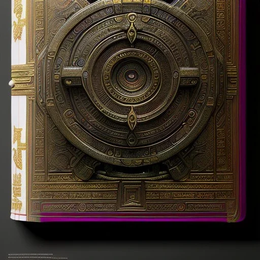 cover of an ancient ornate intricate spell book, cinematic, realistic, intricate details, photorealistic, octane render, 8k, artstation