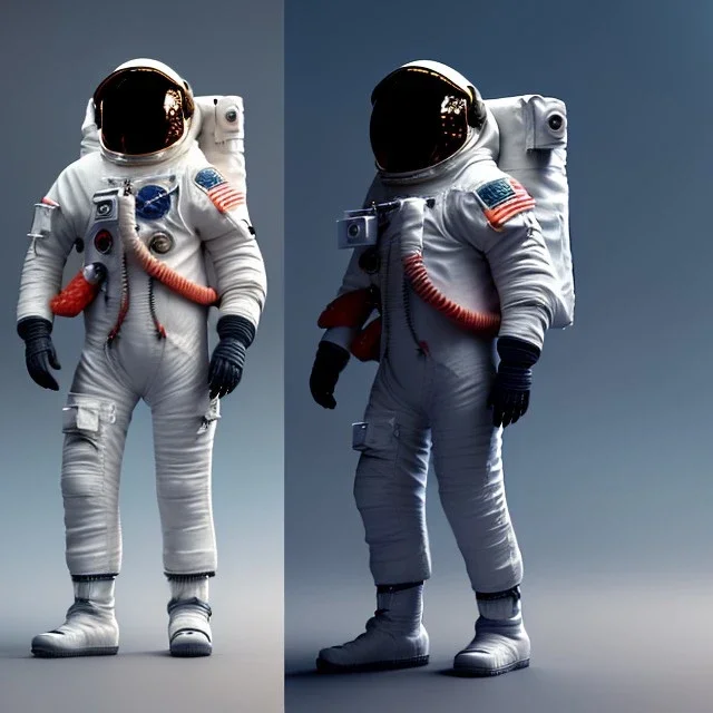 an astronaut in moon, full body, highly detailed, kente, black puffer jacket, 3d render