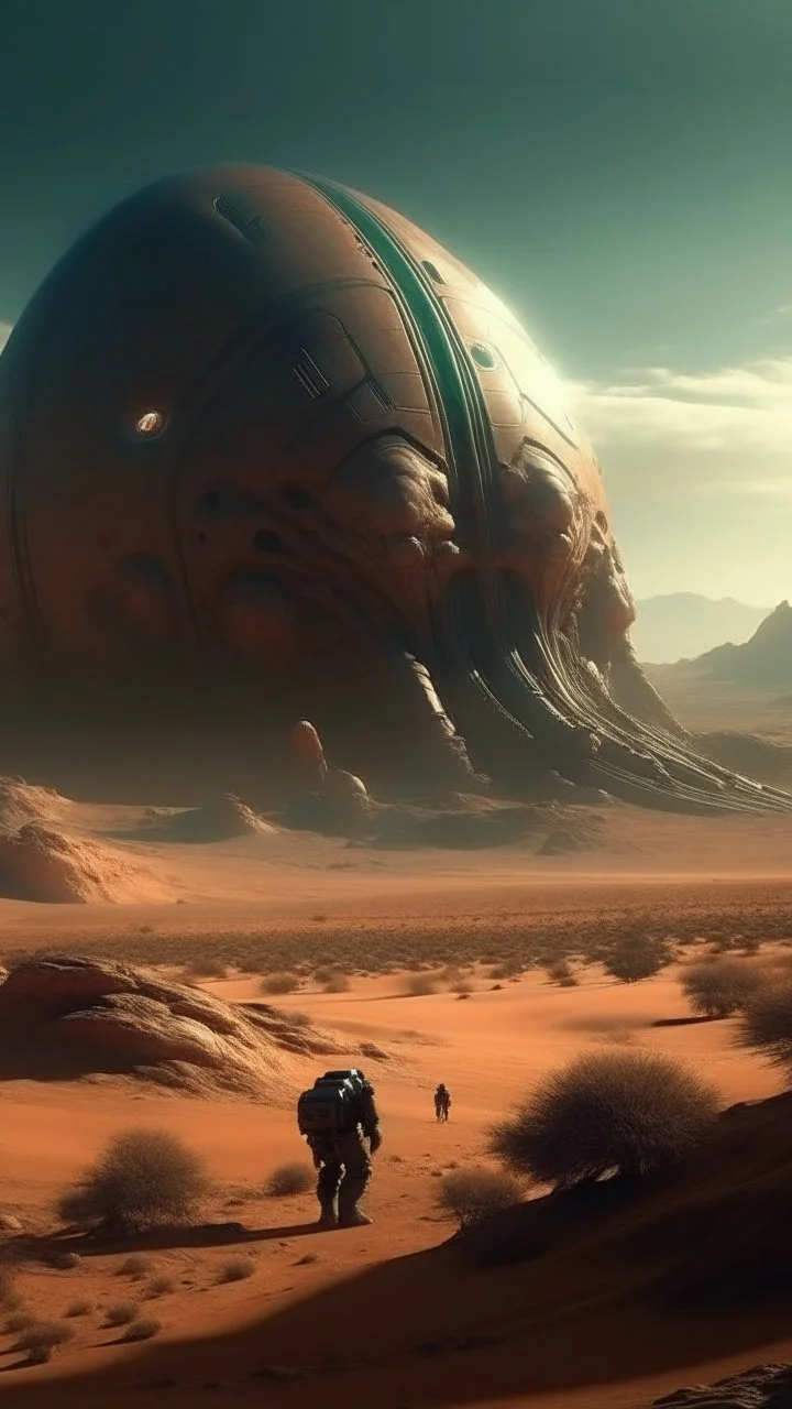 sci fi planet, space monster desert, distant