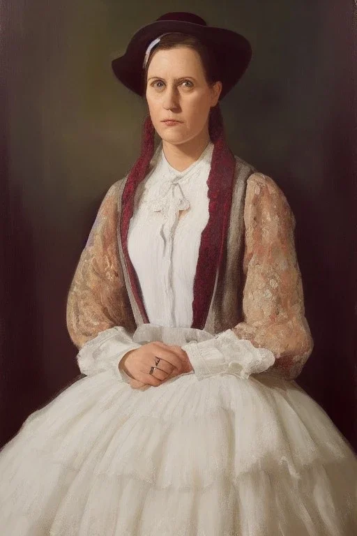 Full body portrait, painting, medium shot lady RegionalGothic