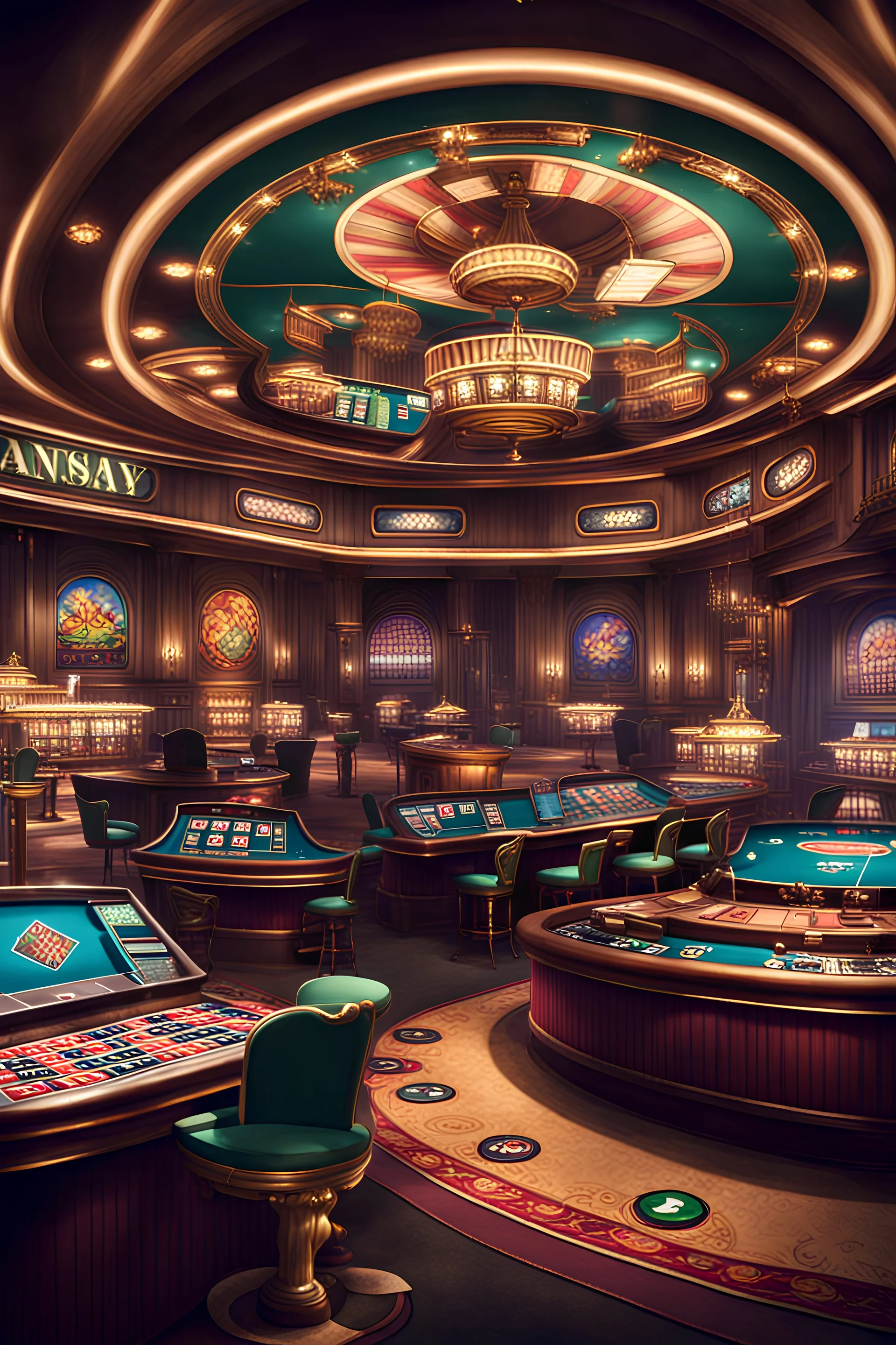 Fantasy Casino with gambling halls