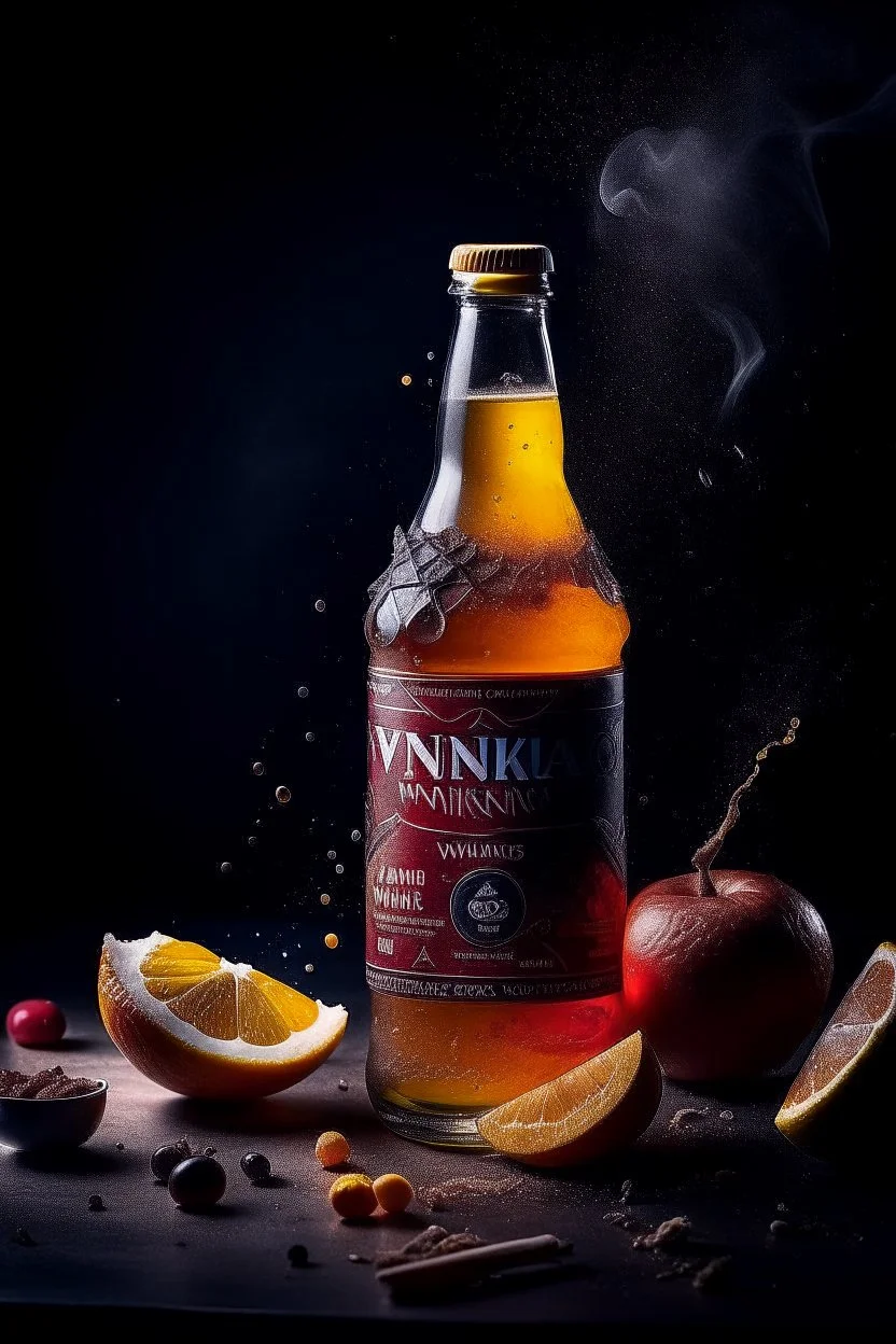 brand campaign for a new drink with orange and chili flavour viking style high resolution