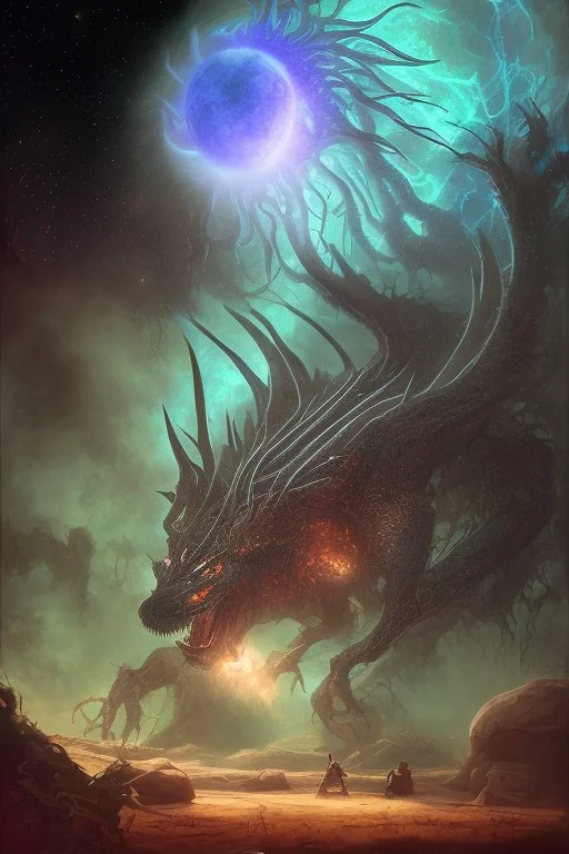 polaroid, gruesome, cosmic unreal entity, terrifying, man next to it for size comparison, roughly 100-feet in diameter, these creatures are able to form limbs, eyes, teeth, wings, and other appendages at will, imitate other life forms, and perform great feats of strength