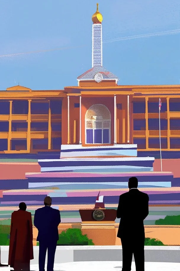 A huge regional capitol building