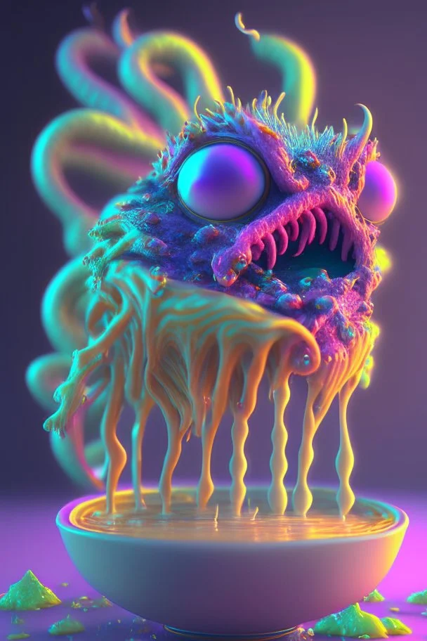 Soup creature,delicate colors, ultra detailed, smooth, light effect，vaporwave colorful, smooth, extremely sharp detail, finely tuned detail, ultra high definition, 8 k, unreal engine 5, ultra sharp focus
