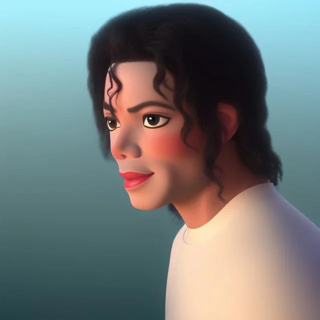 portrait of Michael Jackson beautiful, soft, bue eyes, hight definition, 8k