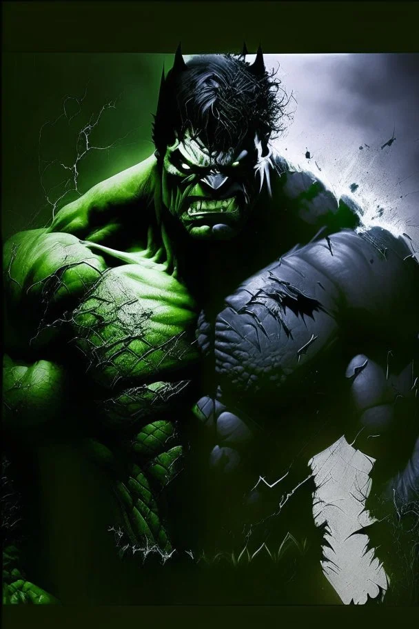 **hulk dark like batman evil and frightening ultimate power** - <@706935925313110177> (fast)