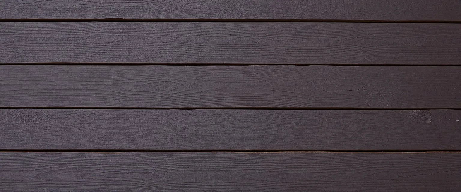 horizontal wooden planks painted dark brown, no gaps