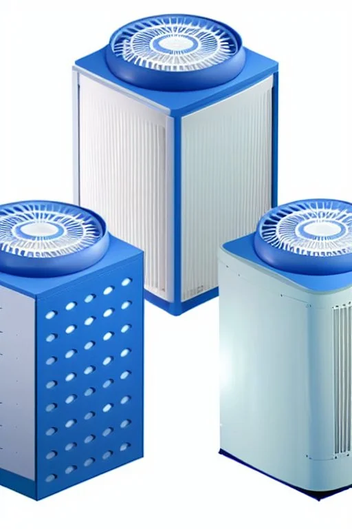 3 Large designer air purifiers