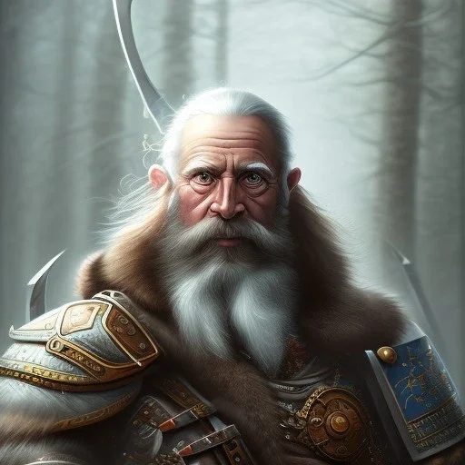 epic Fantasy dwarf, warrior robes, high definition, ultra detailed portrait,dark fantasy background, 8K