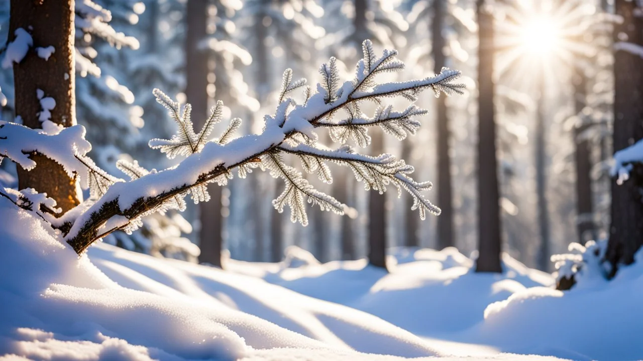 A stunning snow-covered Arafed branch glistens in the soft winter light, with the sun shining through the branches. This captivating photo by Erik Ortvad, a Shutterstock contest winner, captures the naturalism and beauty of a snowy landscape. The image portrays a peaceful scene, with a light snowfall and evergreen branches in a snowy forest setting. The wintry light creates a bright and serene atmosphere, while the pine color scheme adds to the overall beauty and tranquility of the image.