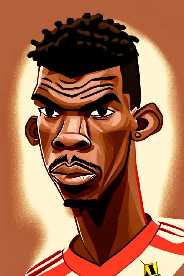 Paul Pogba ,cartoon 2d